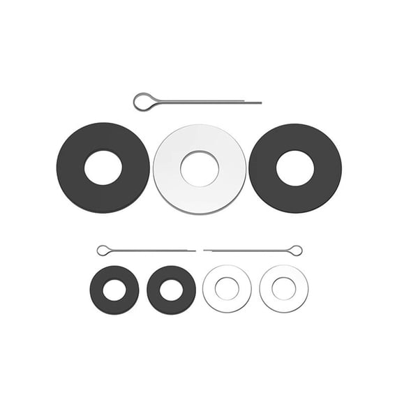BQBQERT Motorcycle Shock Absorbers Buffer Ride Upgrade Stainless Steel Rubber Shims Pad Easy Mount
