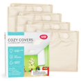 thumbnail image 1 of Fluorescent Light Covers | Fluorescent Light Covers for Ceiling Lights, Classroom, Office, or Light Covers Fluorescent Filter- Eliminates Flicker & Glare - 48" by 24" (4 Pack, Off White), 1 of 5