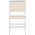 thumbnail image 4 of Meridian Furniture Chaise de Salle à Manger Mid-Century Preston, Blanc (Ensemble de 2), 4 of 8