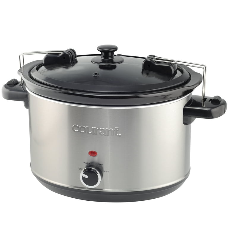 Courant 7 Qt. Stainless Steel Slow Cooker with Temperature