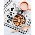 thumbnail image 3 of Easter Kitchen Dish Towels for Drying Dishes Set of 4, Spring Polka Dot Bunny Black Plaid Checkered Waffle Weave Microfiber Hand Tea Bathroom Towels Quick Dry & Absorbent Towel 12x12, 3 of 7