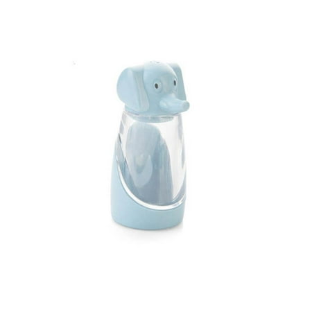 Kitchen Utensil Jar Ceramic 1 Piece Durable High Quality Elephant Cute Practical Creative Wheat Straw Kitchen Tool Cruet Barbecue Pepper Storage Pot Condiment Jar Food Seasoning Salt Bottle(Blue) ()
