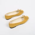 thumbnail image 4 of Miluxas Women's Comfortable Ballet Flats Round Toe Flat Shoes for Women Bow Dressy Flats Shoes Yellow 9.5(43), 4 of 6