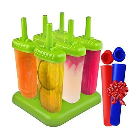 Popsicle Molds with BPA Free Silicon Ice Pop Maker for Pudding, Kids, Baby,