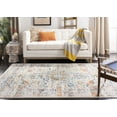 thumbnail image 4 of SAFAVIEH Madison Alys Vintage Traditional Area Rug, Cream/Blue, 3' x 5', 4 of 9