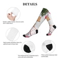 thumbnail image 5 of Lsque Christmas Gingerbread Cookies Pattern Sport Compression Socks for Men & Women 15-20 mmHg Knee High Nurse Pregnant Running Medical and Travel Athletic, 5 of 6
