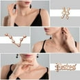 thumbnail image 4 of PANTIDE 3Pcs Pisces Zodiac Layer Necklaces for Women Girls Retro Rose Gold Plated(Rose Gold), 4 of 6