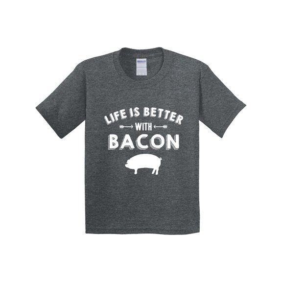Inktastic Life's Better with Bacon Youth T-Shirt