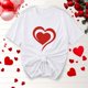 thumbnail image 5 of Camisetas de Manga Corta para Mujeres, Camiseta de Cuello Redondo Impresa de Moda, Primavera Y Verano Casual, 5 of 8