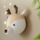 thumbnail image 4 of Decoración de Pared con Cabeza de Animal de Peluche, Colgante de Animal de Peluche, Decoración de Dormitorio Infantil de Juguete, Decoración de Cabeza de Animal B, 4 of 5
