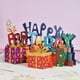 thumbnail image 3 of Tarjeta de cumpleaños 3D, 1 tarjeta emergente creativa y recuerdo, ideal para amantes, personas mayores, niños y amigos (Feliz cumpleaños) BRILLAR  Rojo Verde, 3 of 5