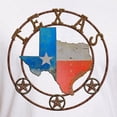 thumbnail image 3 of CafePress - Texas Wrought Iron Barn Art T Shirt - Fitted T-Shirt, Vintage Fit Soft Cotton Tee, 3 of 4