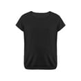 thumbnail image 3 of BadPiggies Women's Maternity Nursing Top Breastfeeding Short Sleeve T Shirts Double Layer Pregnancy Blouse (M, Black), 3 of 7