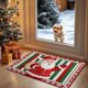 thumbnail image 5 of Tapetes de terciopelo para baño, tapetes navideños de punto, tapetes absorbentes, tapetes para pies, tapetes para puerta de baño, decoración para el hogar, tapete de baño, 5 of 6