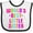 White and Black, variant on Inktastic Worlds Best Little Sister Girls Baby Bib