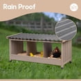 thumbnail image 5 of PETSCOSSET Chicken Nesting Box with PVC Roof & Raising Feet, 3 Compartments, Grey, 5 of 7