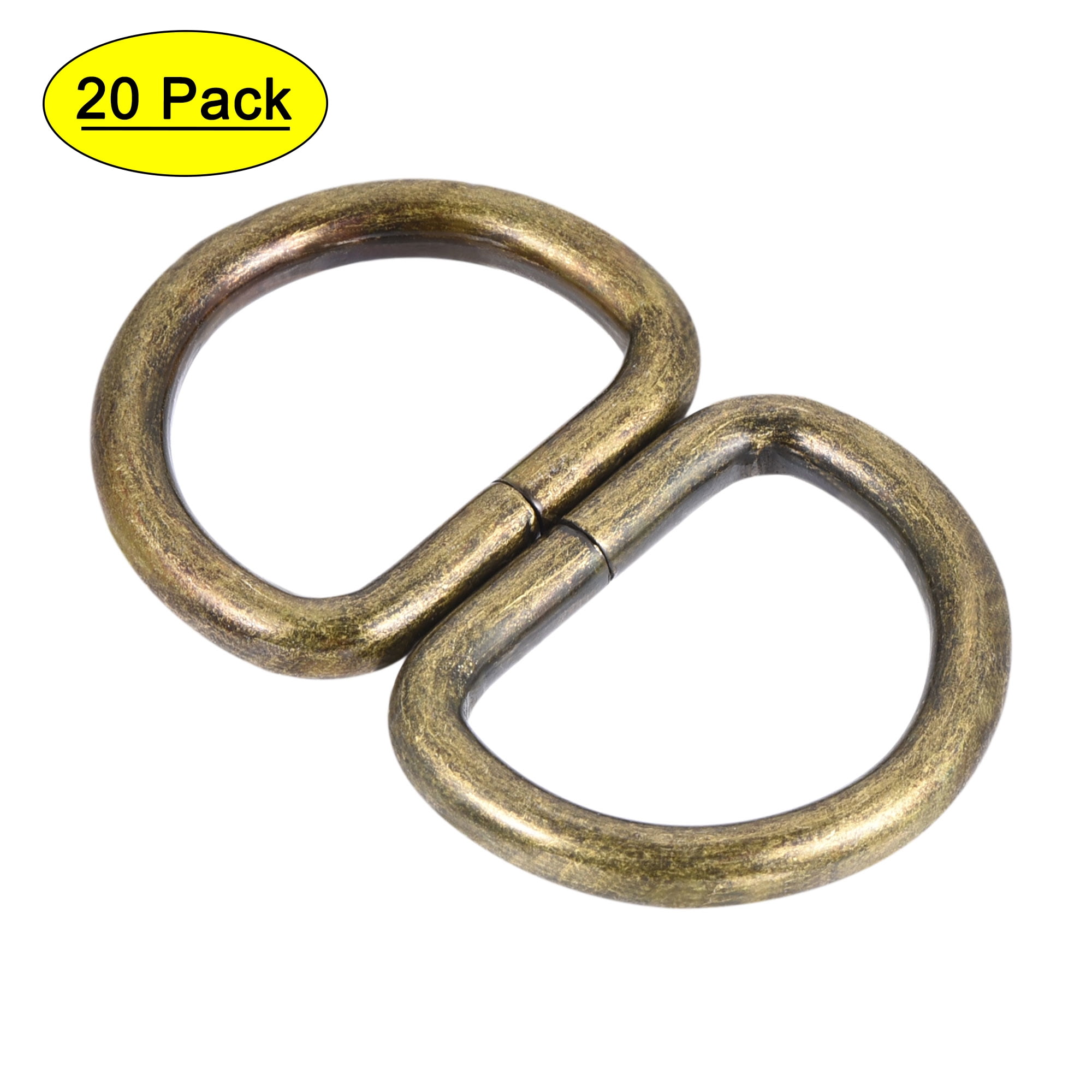 Vintage 25mm Metal Roller Belt Buckle Antique Gold Brass Tone Replacement Strap 