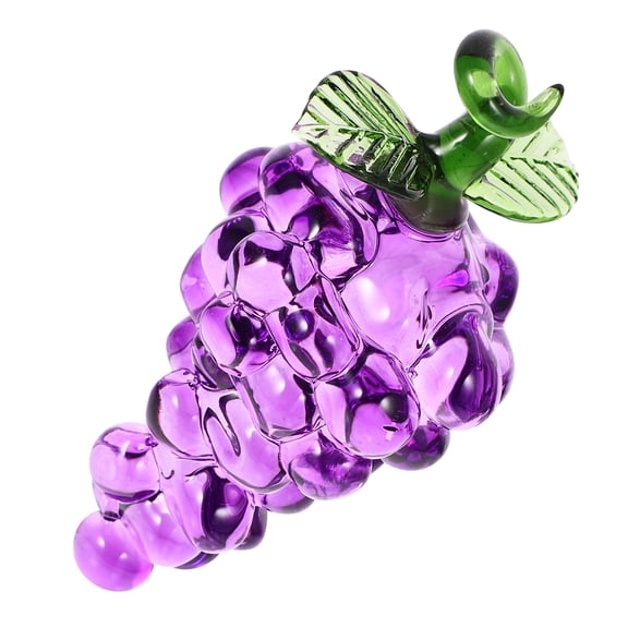 Crystal Grape Ornament for Crafts and Home Decor Desktop Decoration