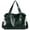 Green, variant on Yucurem Leather Handbag Big Casual Mommy Travel Shopper Tote Crossbody Bag (Black)