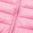 thumbnail image 4 of SuTry Kids Lightweight Jacket Warm Thermal Long Sleeve Windproof Fall Winter Coat Soft Cotton Outerwear for Chiildren 4-14 Years(Pink,4-5 Years), 4 of 8