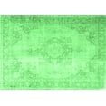 thumbnail image 1 of Ahgly Company Indoor Rectangle Persian Emerald Green Traditional Area Rugs, 7' x 9', 1 of 4