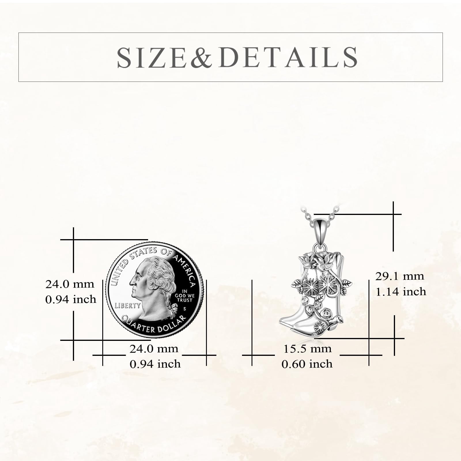 YAFEINI Cowboy Boot Necklace 925 Sterling Silver Western Cowgirl Pendant Necklaces Texas Boot Jewelry Wild West Country Equestrian Gift for Women Cowboys Horse Lover