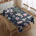thumbnail image 2 of Dark Blue Princess Castle Pattern Rectangle Tablecloth 60"x84",Waterproof Polyester Rectangle Table Cloth, Wipeable Spillproof Polyester Tablecloth for Dining, Camping, Indoor and Outdoor, 2 of 5