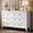 White-6 Drawers, variant on RichYa 6 Drawer Dresser for Bedroom,Chest of Drawers with Metal Knobs,Dresser for Closet,White