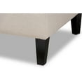 thumbnail image 6 of Baxton Studio Florent Modern and Contemporary Beige Fabric Upholstered Black Finished Chaise Lounge, 6 of 9