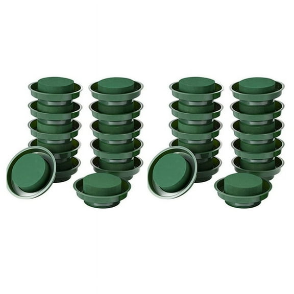 16PCS Wedding Aisle DIY Craft Flower Arrangement Absorb Water Home Garden Green Floral Foam Keep Brick Block Round