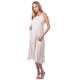 thumbnail image 1 of Vestido Maternidad Largo Rayón Fresco Vestido Embarazo Verano Casual Juvenil Amplio Color Beige, 1 of 3