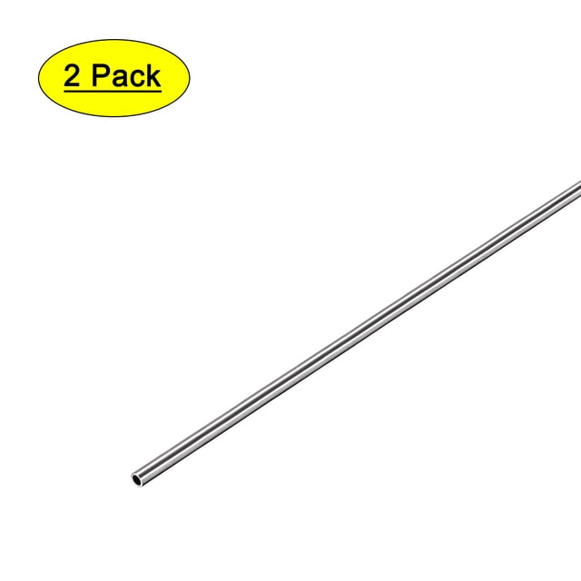 Tubo de acero inoxidable redondo Uxcell 304 sin costura 4 mm x 0.6 mm x 250 mm