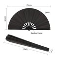 thumbnail image 2 of Ventilador plegable Lar de 4 piezas, tela de nailon, ventilador plegable de mano, Nese Kung Tai Fan Rat F, 2 of 5