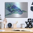 thumbnail image 6 of Luxe Metal Art 'Sea Turtle' by Michelle Faber, Metal Wall Art, 16"x12", 6 of 7