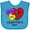 Turquoise, variant on Inktastic 1st Valentine's Day Hearts Boys or Girls Baby Bib