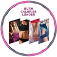 thumbnail image 3 of Hula Hoop para adultos y niños Hula Hoop, para pérdida de peso y masaje, 6-8 segmentos, banda de hula hoop desmontable para fitness/deportes/hogar/oficina/moldeado del vientre. Sincero Hogar, 3 of 7