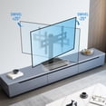 thumbnail image 4 of HOMOUNT Universal Table Top TV Stand for 37"-75" Flat Screen TVs, 9 Height Adjustable, Tilt, Swivel TV Base with Tempered Glass Base,TV Mount Hold up to 88lbs, 4 of 10