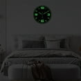 thumbnail image 3 of Glow in The Dark Clock 14 Inch Modern Silent Non Ticking Luminous Wall Clocks Battery Operated Black Wooden Wall Clock for Living Room Kitchen Bedroom, 3 of 6