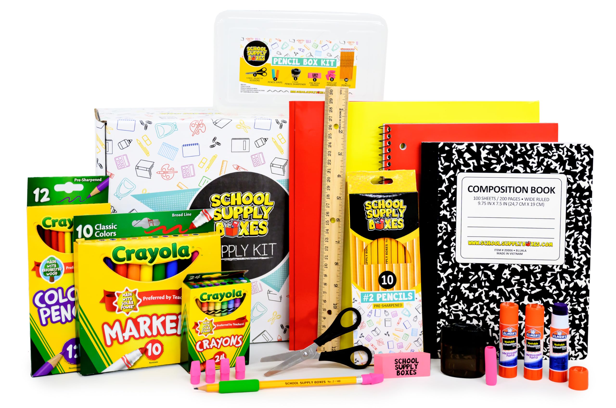 Kit de útiles escolares para grados K-5 – Cajas de útiles escolares 5