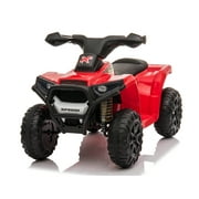 Ride on Quad Bike ATV Style Toy for Kids with Electric 6V 4.5A Battery Indoor Outdoor Fun for Kids