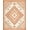 Beige Rust, Pattern 4, variant on ODIKA Beige Neutral Boho Vintage Distressed Trellis Geometric Cream Pet Friendly & Kids Safe Play for Playroom, Bedroom, Reading Nook