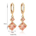 thumbnail image 3 of Nuevos pendientes colgantes de cristal brillante de alta calidad con piedra natural de ópalo - W3307GN | Código de modelo 3080 W3307GN, 3 of 3