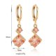 thumbnail image 2 of Kadn Kpeleri Vidali Kpeler Zarif Basit 18k Altn Kaplama Kbik Zirkonya--|Código de modelo2344, 2 of 2