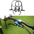 thumbnail image 3 of Juego de frenos de disco hidráulico para bicicleta de montaña, pinzas de freno de disco de aceite delanteras y traseras para bicicleta, pinzas de pala Negro L Trasero R Delantero Macarena Freno de disco hidráulico de bicicleta, 3 of 8
