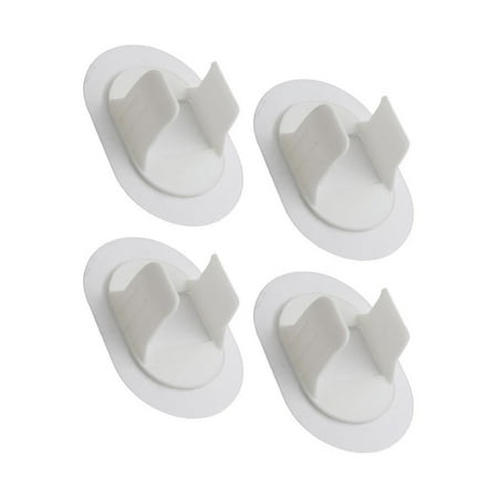 KDJ 4PC Washing Machine Drain Pipe Wall Hole-Free Common Fixer Pipe Clamp Buckle – for Home Decor