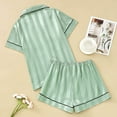 thumbnail image 4 of XIYON Women's Pajama Set Soft Pajama Long Sleeve Comfortable Sleepwear Loungewear 2 Piece Outfit With Pants For Nightwear And Relaxation Soft Sleepwear Loungewear, 4 of 8