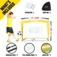 thumbnail image 6 of Kids Soccer Goals, Pop-up Goal Net (Backyard Sports & Family games) Portable, Set of 2, 6 of 8