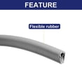 thumbnail image 2 of 3.28ft 1 Meter Universal Car Door Rubber Weather Waterproof Strip Seal Edge Protector 14x8.5mm Gray, 2 of 6
