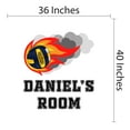 thumbnail image 4 of Sports Personalized Wall Decals for Boys Bedroom - Volleyball on Fire DIY & Creativity Custom Name Wall Sticker - Size: 36 In x 40 In, 4 of 5