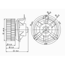 HVAC Blower Motor Fits select: 2001-2007 DODGE GRAND CARAVAN, 2001-2007 CHRYSLER TOWN & COUNTRY